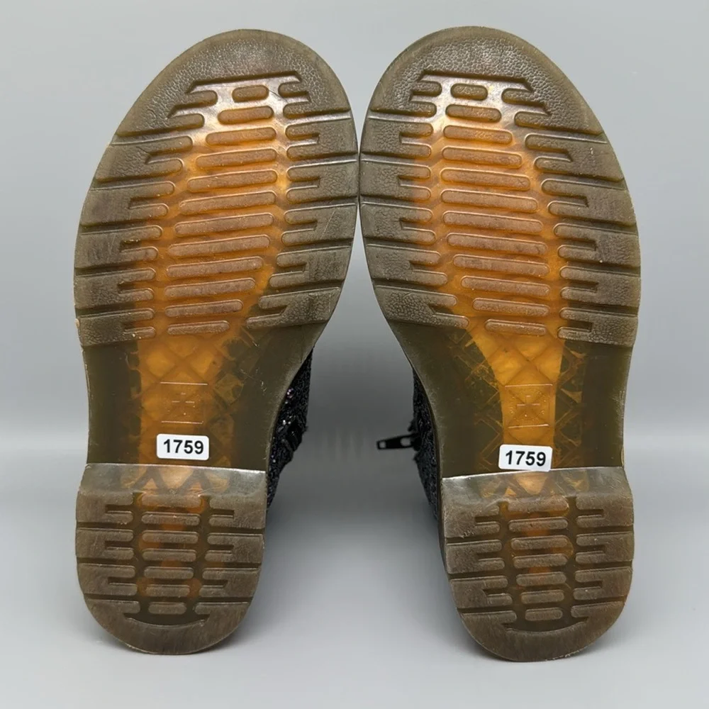Dr. Martens 1460 Glitter‎ Lace Up Boots Youth Sz 3